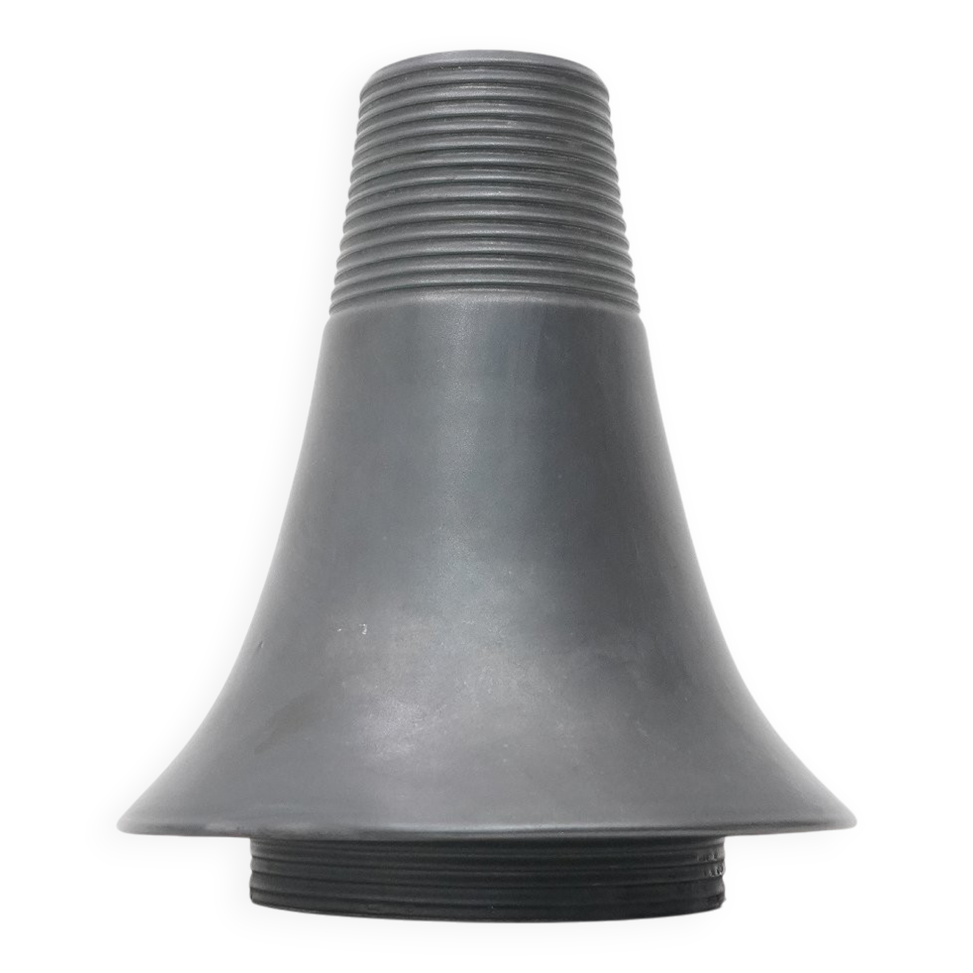 Black ceramic vase Vulcani by Franco Bresciani for Gabbianelli, 1970s