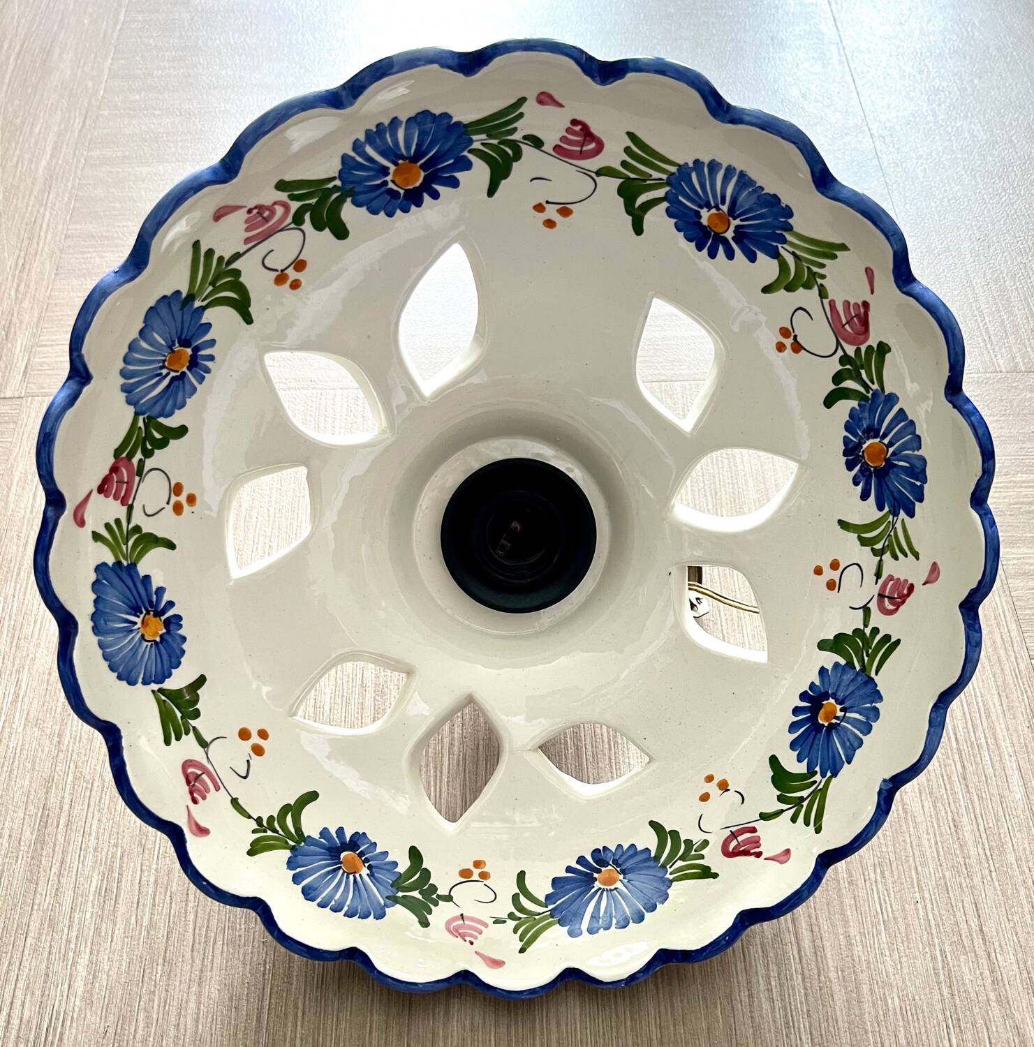 Ceramic/earthenware chandelier