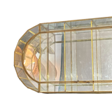 Showcase to be installed in golden brass 1950s