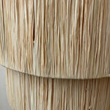 Moroccan raffia wall lamp