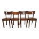 Ensemble de quatre chaises tchécoslovaques des années 1960