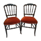 Paire de chaises Napoléon III modèle Opéra