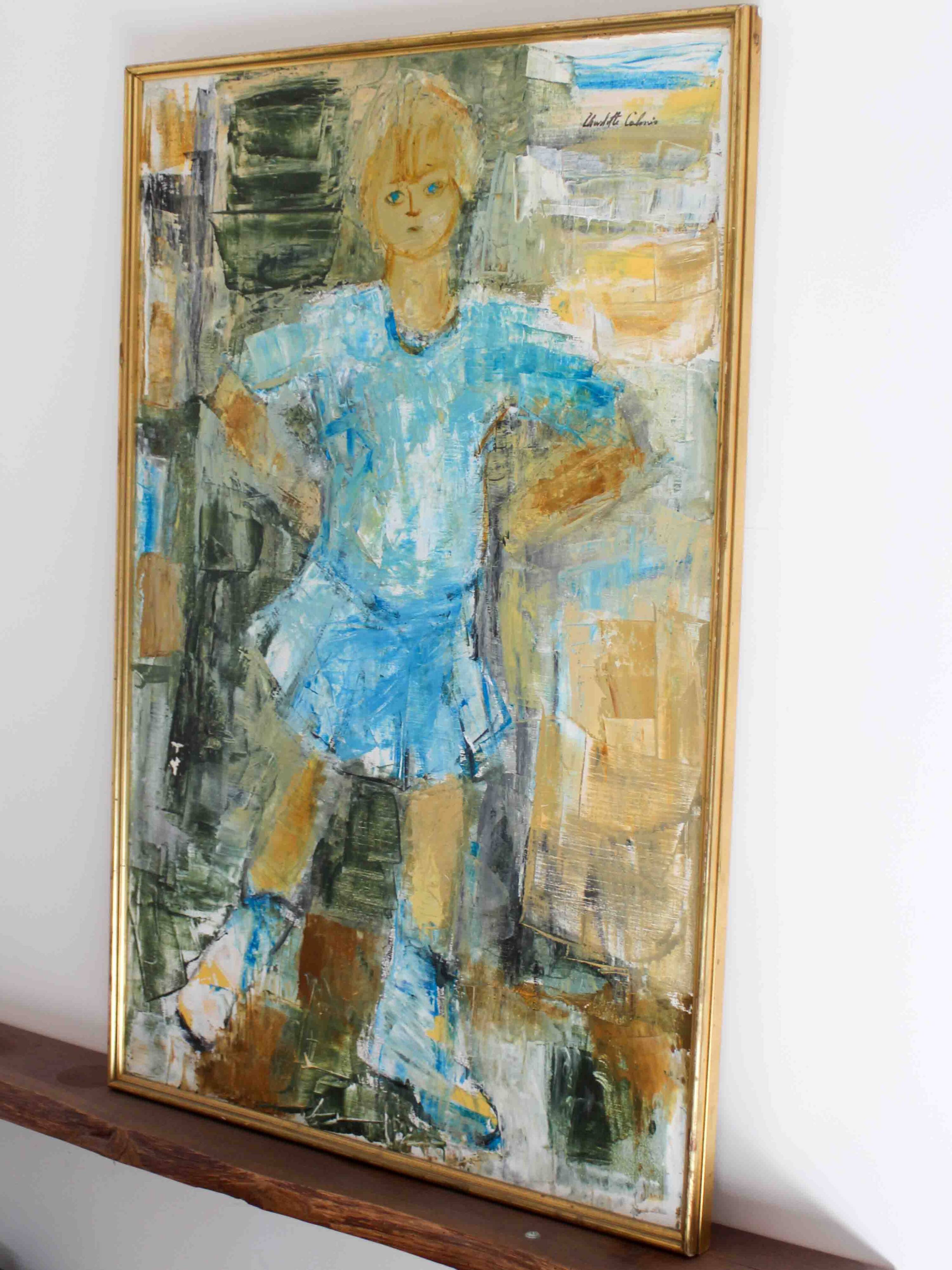 Oil on canvas - The skater - Charlotte Calmis