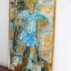 Oil on canvas - The skater - Charlotte Calmis
