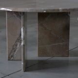 Ensemble de 3 tables basses en marbre - Italie années 1970