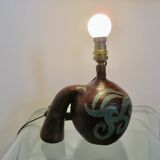 Beautiful signed ceramic lamp dating from the 50s or 60s