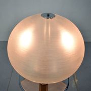 Vintage italian table lamp acrylic mushroom shaped shade, 1970's