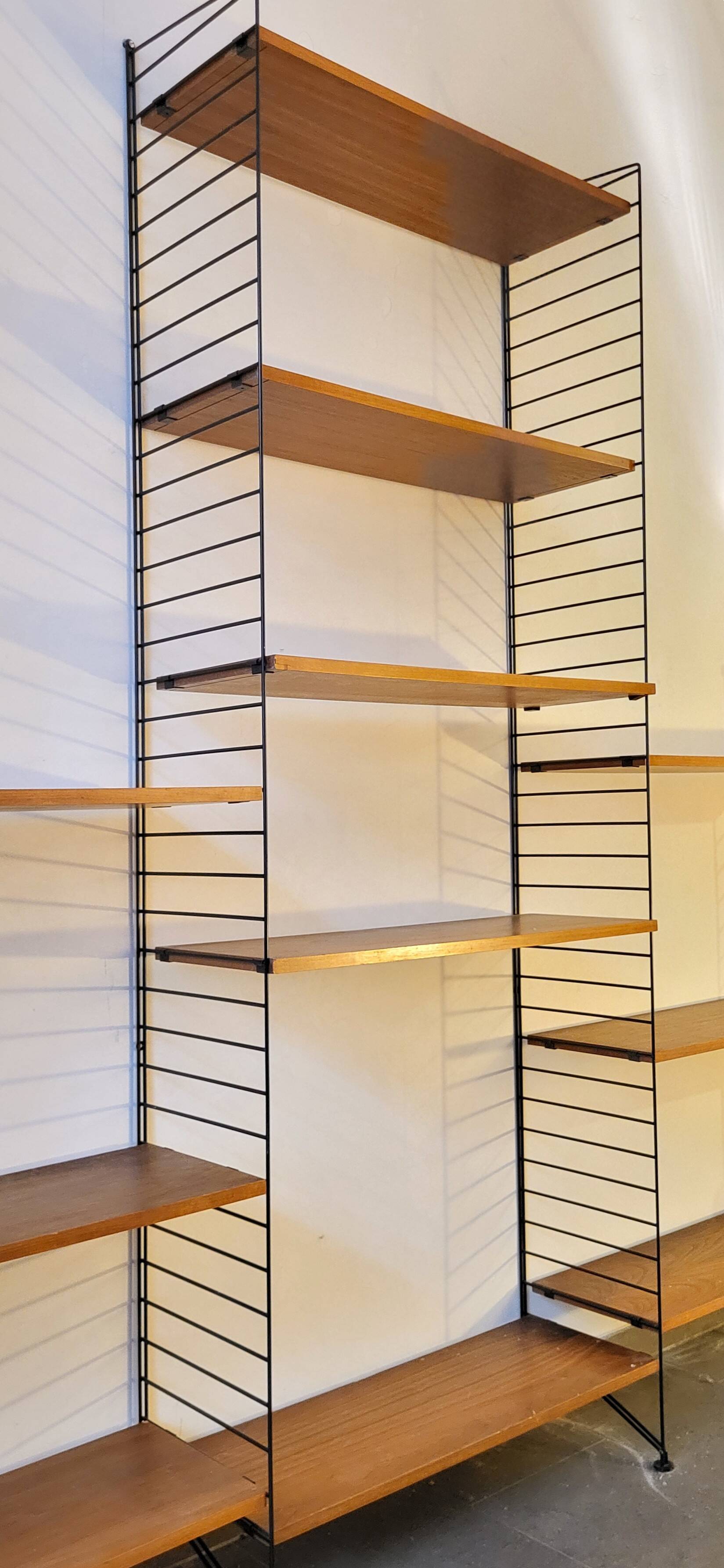 Large Modular String Shelf Scandinavian 1970s