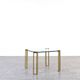 Hollywood Regency Brass and Glass Coffee Tables by Peter Ghyczy, Set of 2