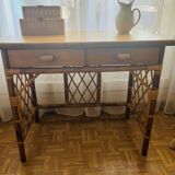Vintage rattan desk
