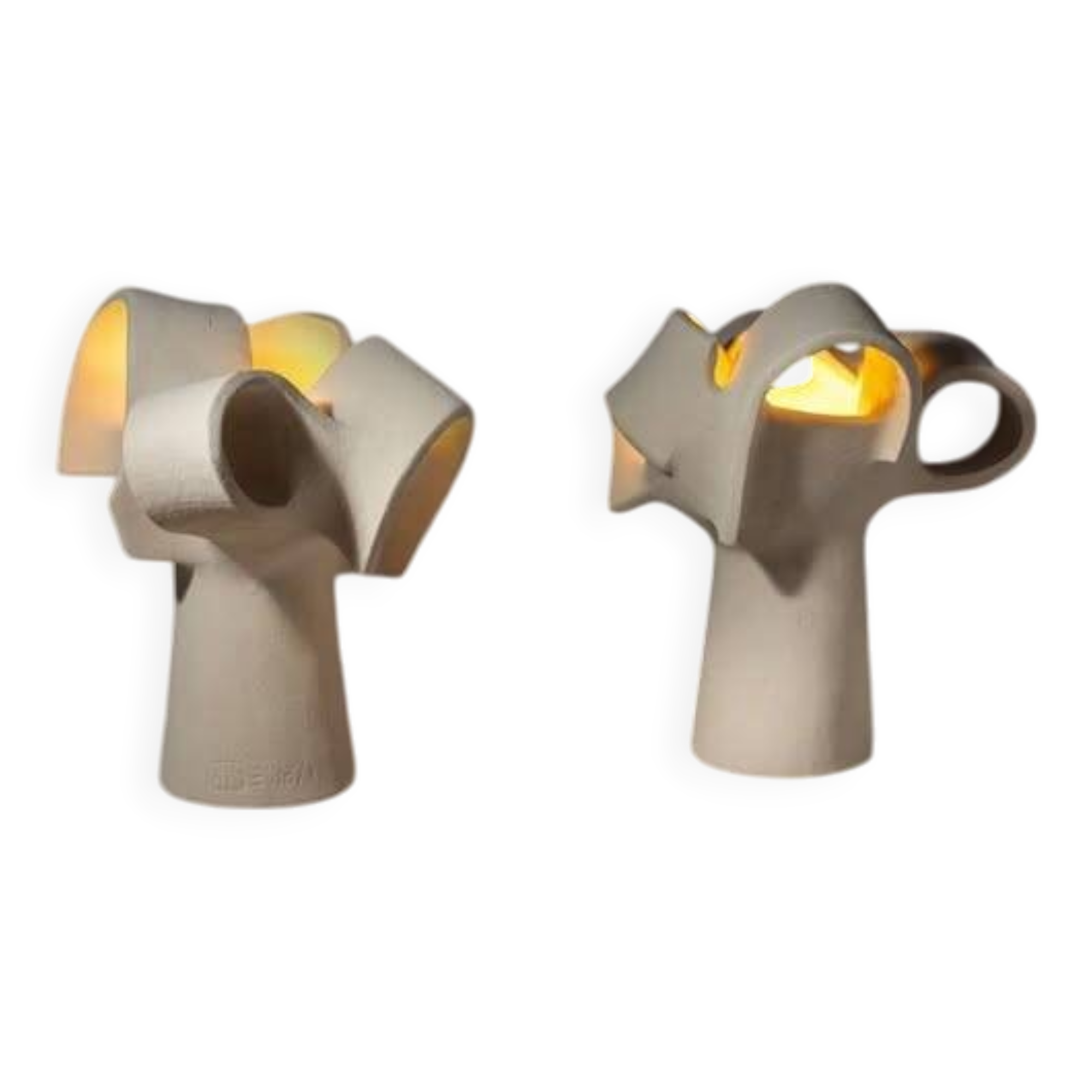 Duo of "iris" table lamps