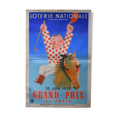 Affiche loterie nationale 1939 « Grand Prix »