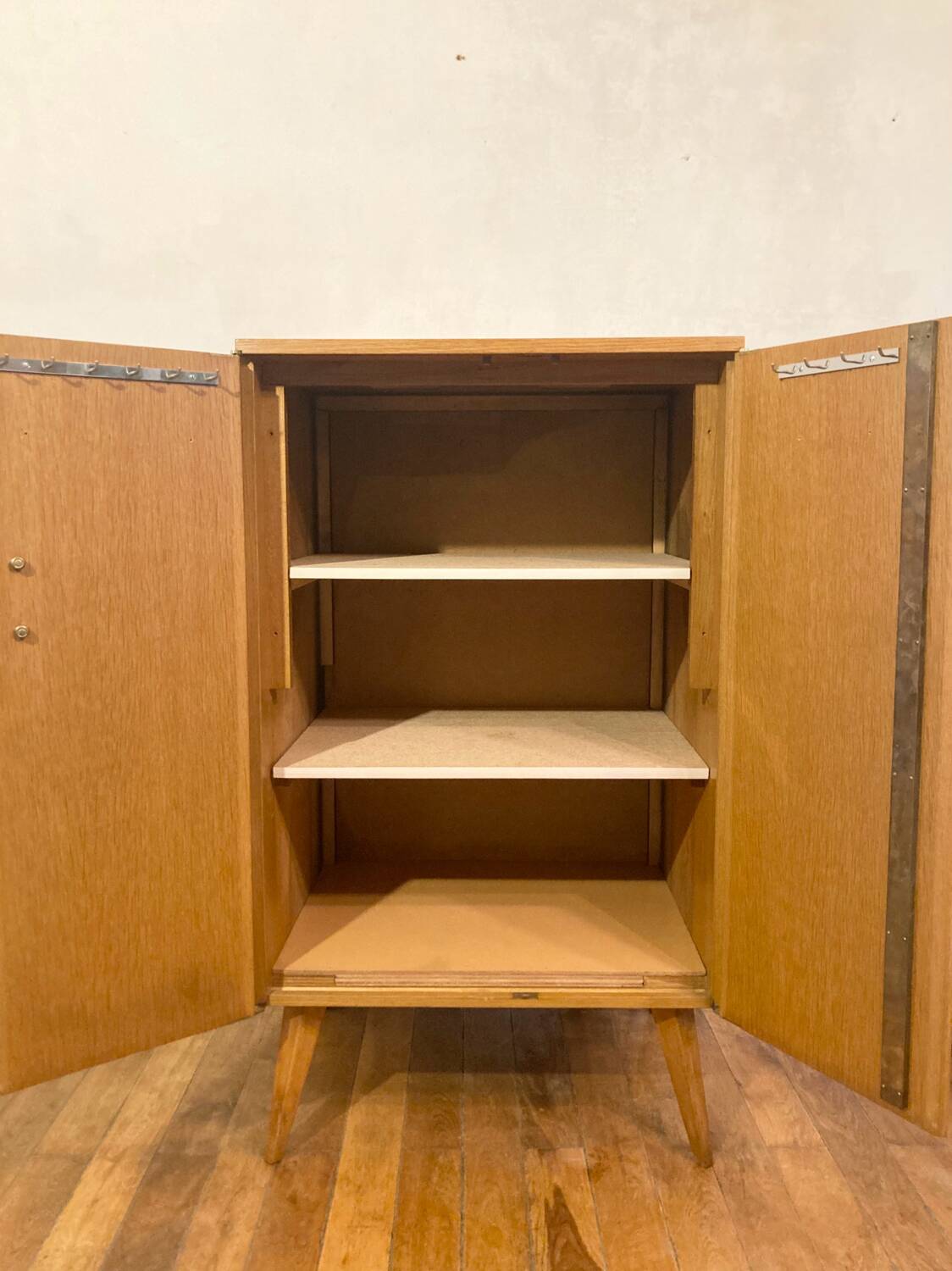 Vintage wardrobe with compass feet