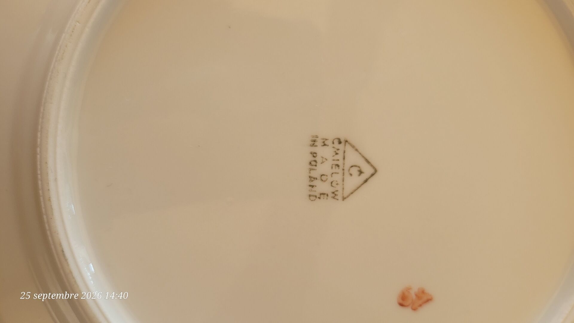 5 dessert plates in Polish porcelain