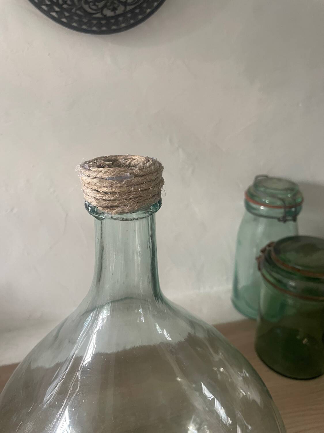 Dame-Jeanne Rope and glass 8l