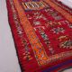 Red Vintage Moroccan Runner Rug 137 x 363 cm - Berber Wool Rug Hallway
