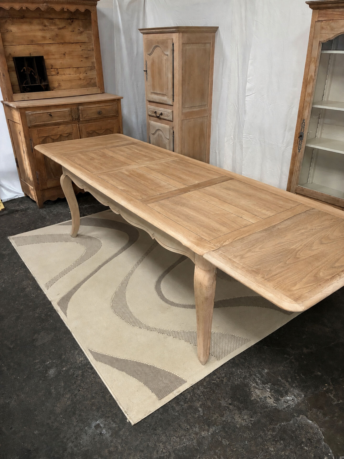 Table de ferme en chêne massif