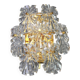 Magnificent pair of crystal wall lights by Kinkeldey, Germany, 1970s.