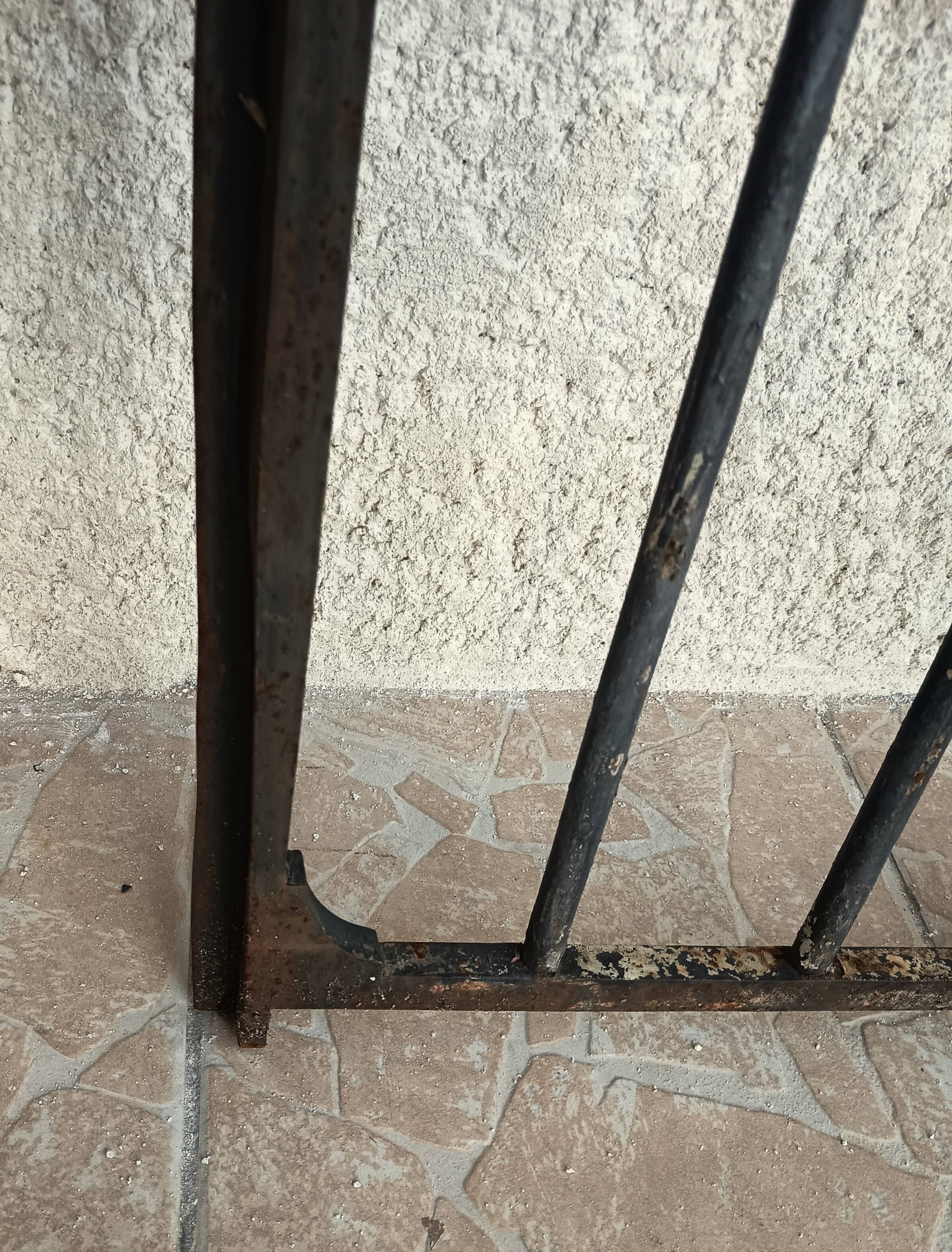 Gothic style wrought iron gate