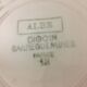 Set of 6 plates flat "digoin sarreguemines" model albe