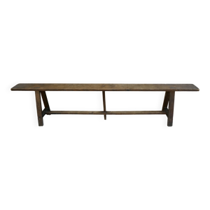 banc ancien en bois massif,