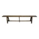 Old solid wood bench, 2 m