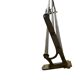 Vintage wall coat rack in gilded brass