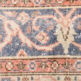 8x12 Classic Pattern Peach & Blue Vintage Rug, 258x357Cm