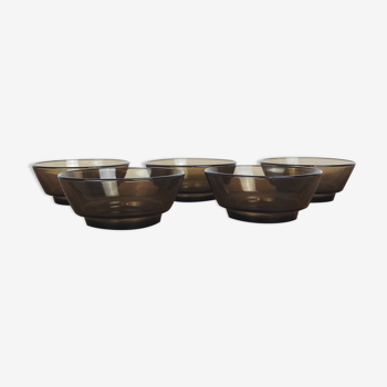 5 bowls in smoked glass - Vereco