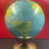 Terrestrial globe earth sphere world map h 41 cm, ø 28/30 cm denmark scan globe
