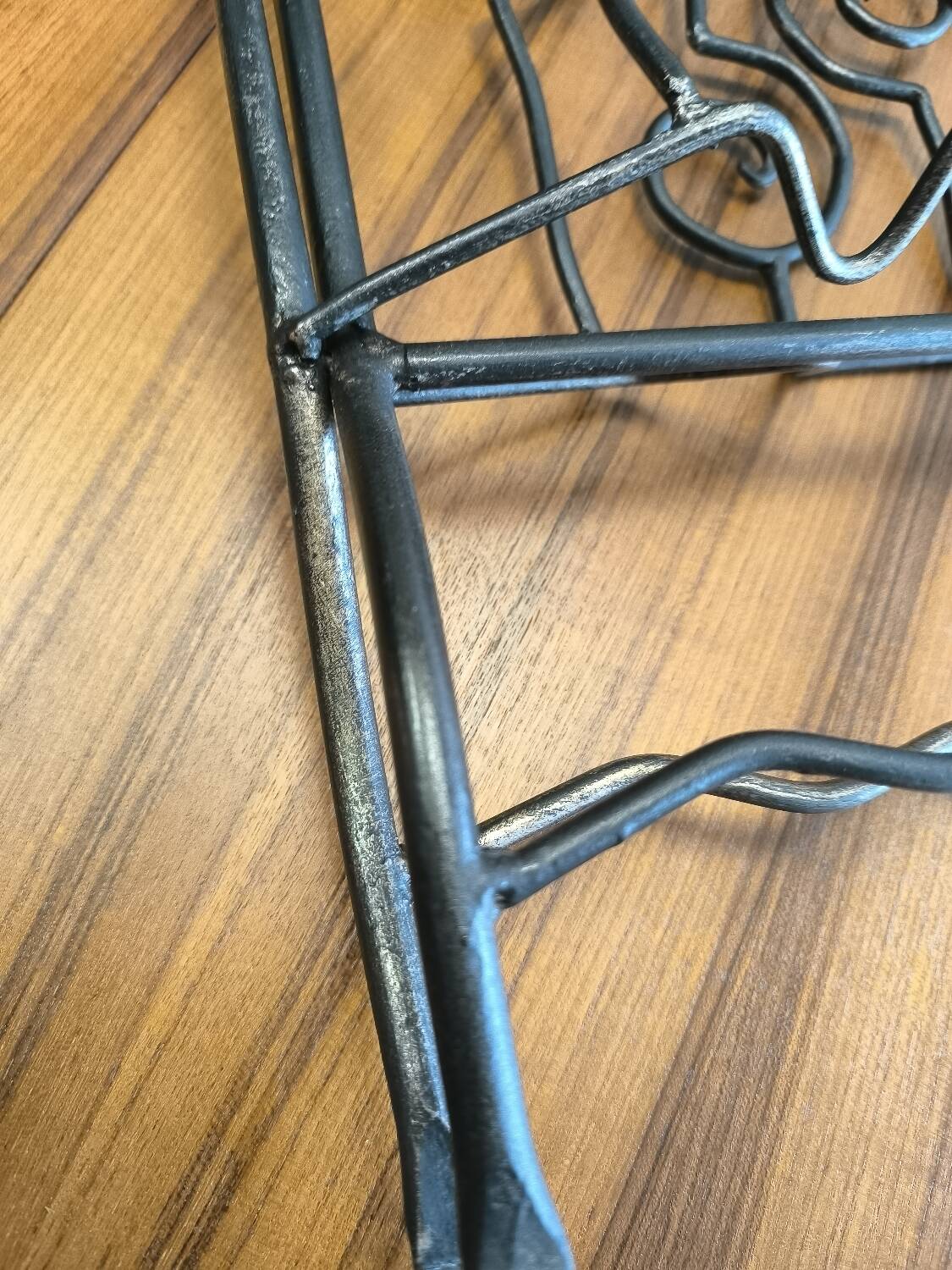 Art Deco wrought iron magazine rack circa 1940