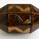 Vase St-Clement copper graphic decoration