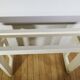 Console peinte en blanc, vers 1980