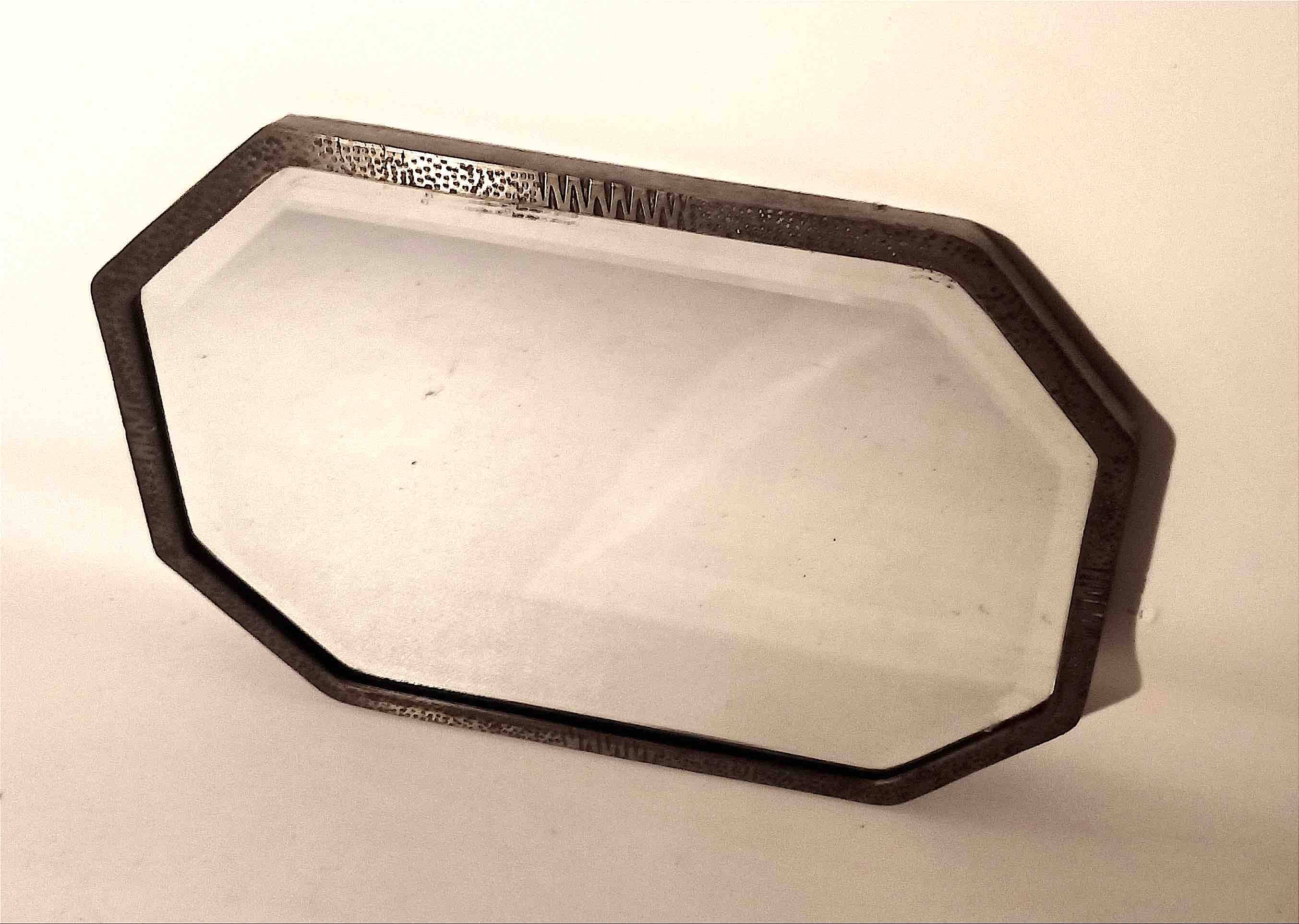 Art Deco Beveled Mirror 58.8 x 41.2 cm