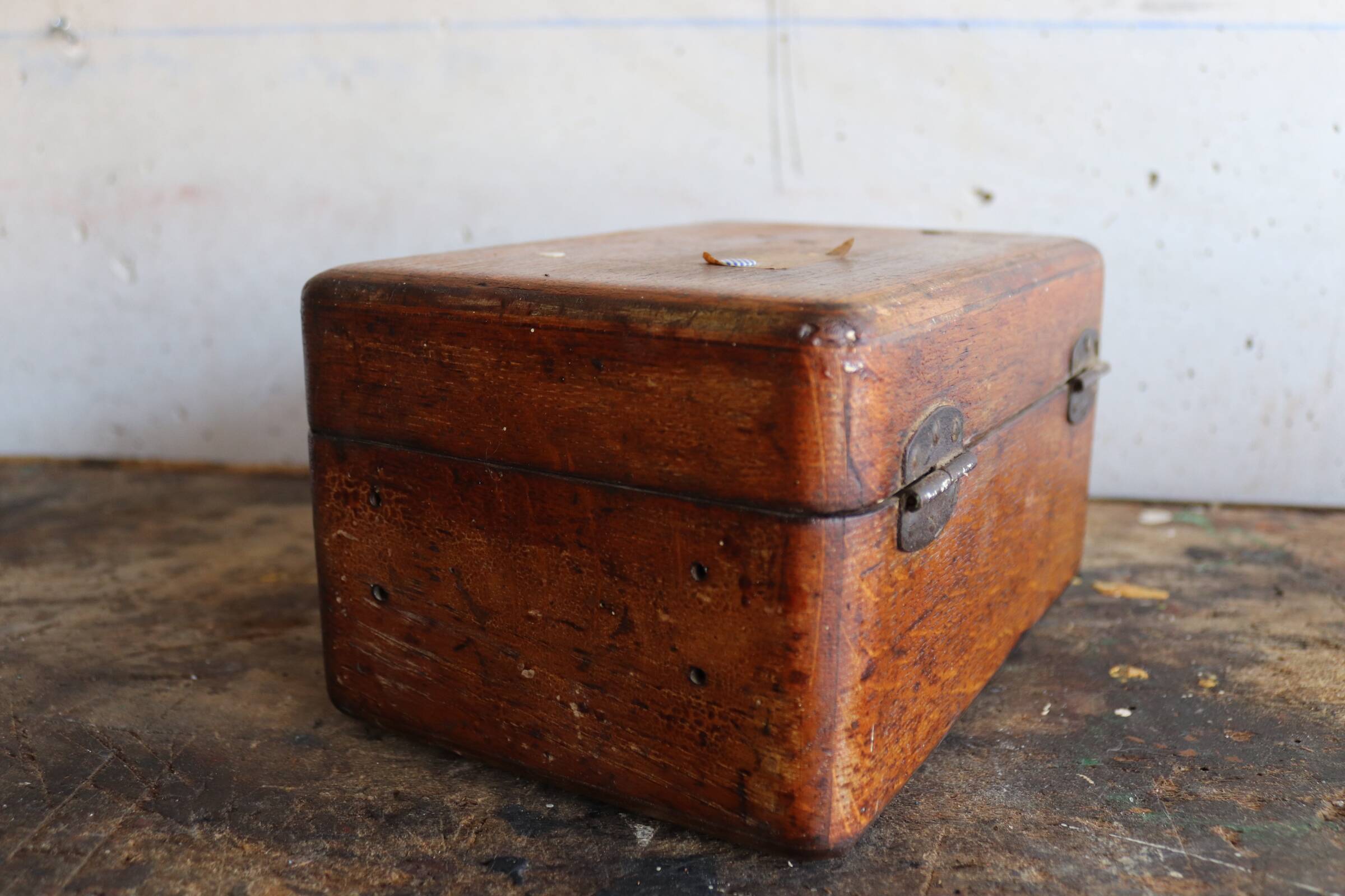Old wooden box
