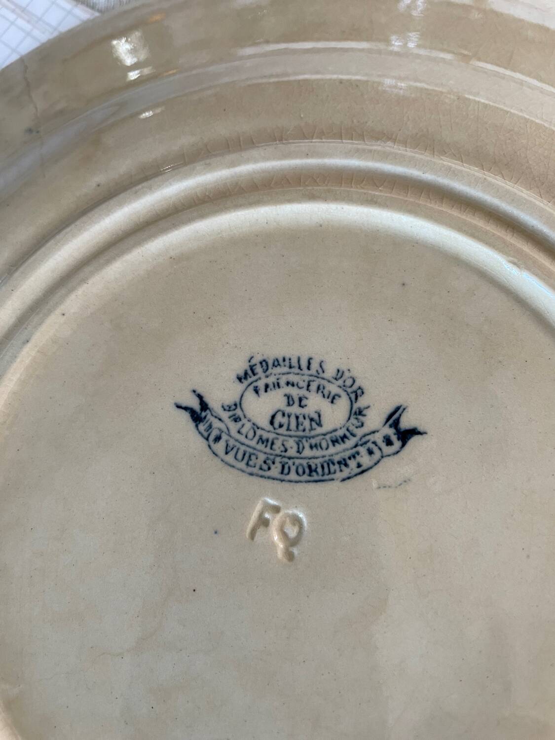 Set of 8 Gien plates Views of the Orient circa 1880