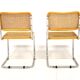 Set de 2 chaises "B32", Marcel Breuer, Italie, 1990