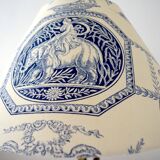 Blue toile de Jouy lampshade
