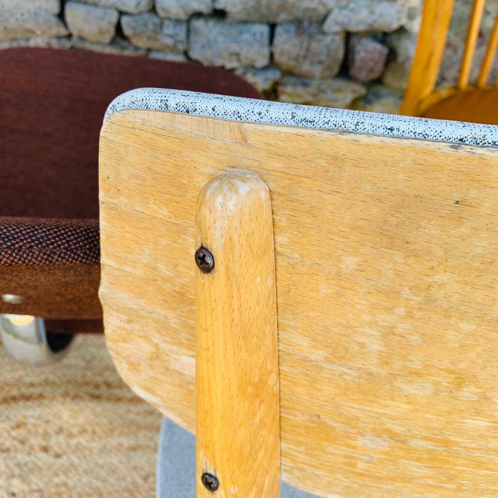 Set of 8 mismatched chairs