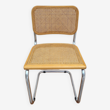 Chaise de Marcel Breuer modèle B32 en cannage d'origine