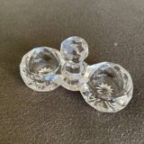 2 vintage Baccarat cut crystal salt cellars