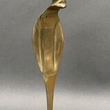 Bougeoir en bronze décor de cobra milieu XXe