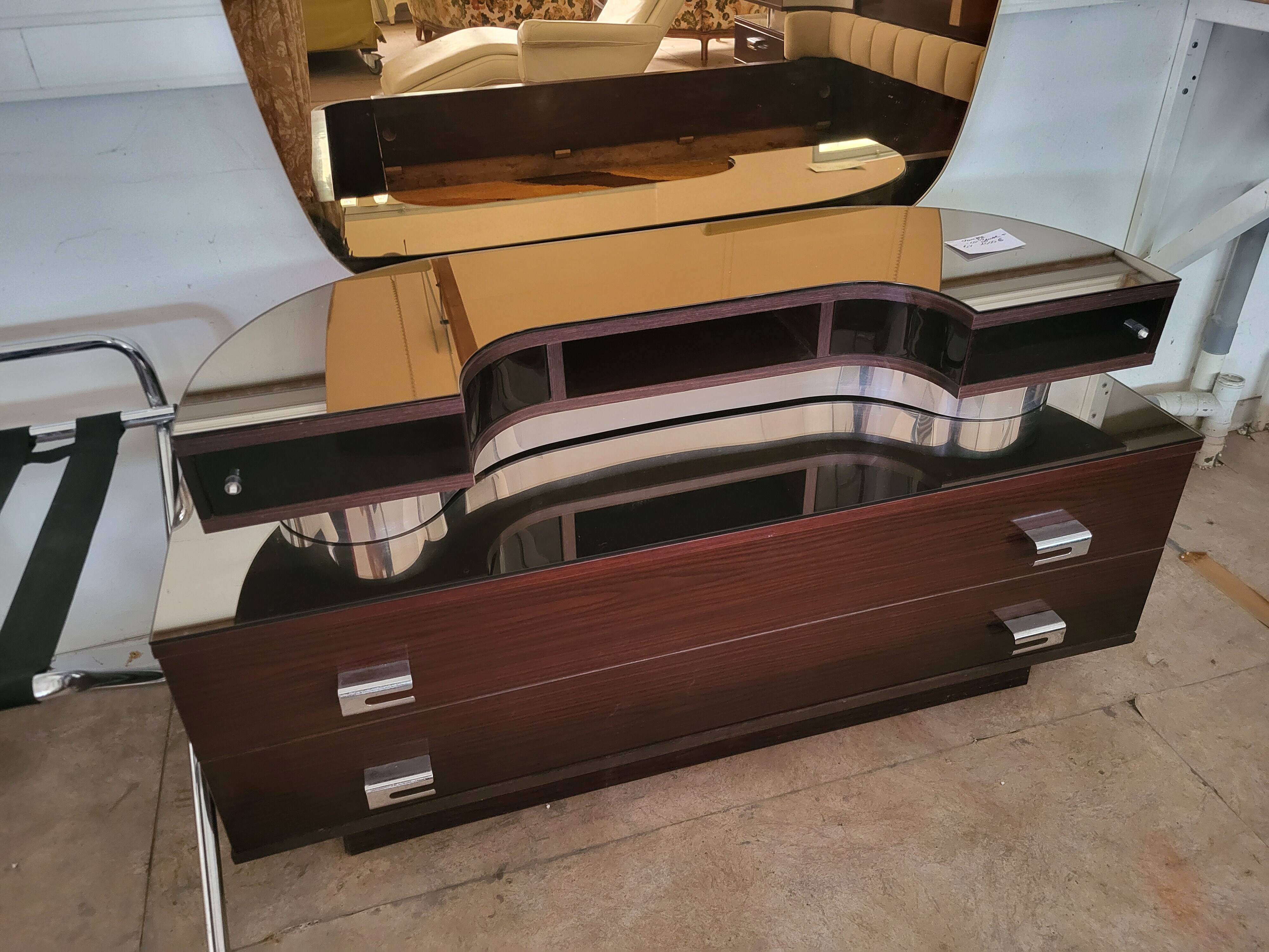 Verardo bed and dressing table, Italy 1960s-70s.