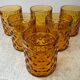 Série de 6 verres Pernod des années 70