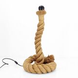 Rope lamp, work in the style of Audoux & Minet, circa 1970-1980