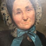 Oil on canvas portrait 19th