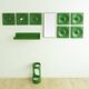 Quadro coat rack set by Jürgen Lange for Schönbuch, 1970s