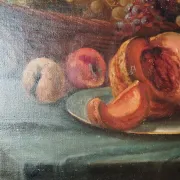 François Xavier Krugler composition with fruits oil on canvas signed