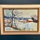 Original Swedish Oil On Canvas – “Dalslandsvinter” By Tage Gavik – Signed – Vintage & Framed – 50 × 37 Cm (19.7" × 14.6")