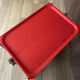 Service trolley rolling table Platex Textable red 70s Space Age